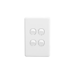 C2000 SWITCH VERTICAL 4G 10A WHITE