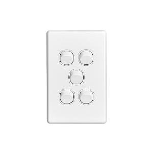 C2000 SWITCH VERTICAL 5G 10A WHITE